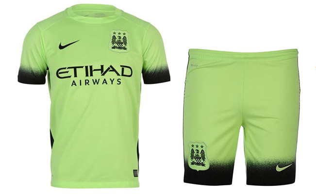 Kit Junior Manchester City Third 2015/16 - Cliquez sur l'image pour la fermer